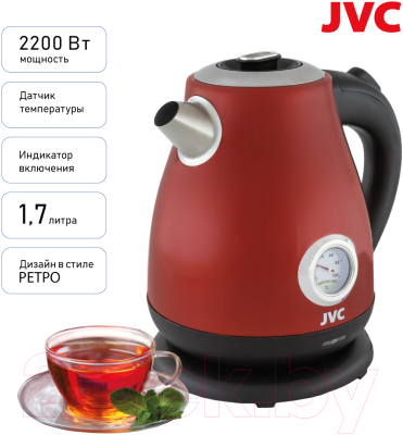 Электрочайник JVC JK-KE1717 (красный)