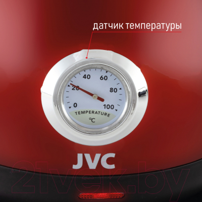 Электрочайник JVC JK-KE1717 (красный)