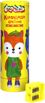 Набор цветных карандашей Каляка-Маляка Джамбо / КККМ12Т - фото