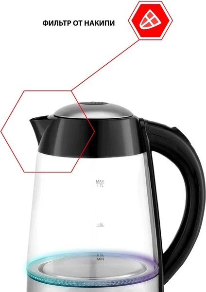 Электрочайник JVC JK-KE1705 (черный)