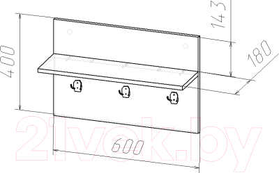 Вешалка для одежды Мебель-Класс Тайм-3
