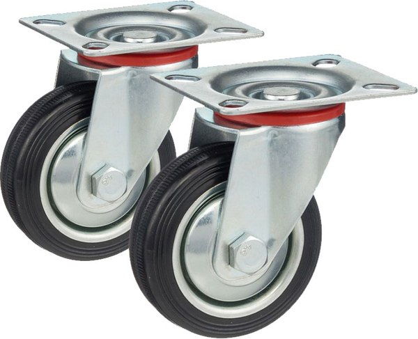 Комплект опор колесных для тележки складской Стелла-техник 4001-75K2 - фото