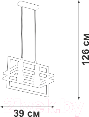 Потолочный светильник Vitaluce V2861-1/2S