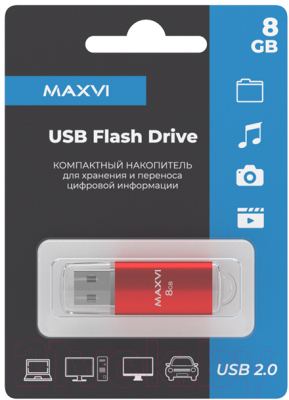 USB flash накопитель Maxvi MP 8GB 2.0