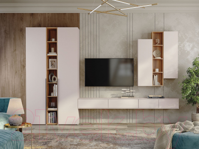 Тумба Stolline Лаура 2 ящика / 464.16 (кашемир серый)