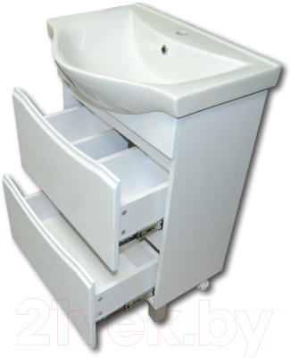 Тумба с умывальником Гамма Р24оФ8/2-У60 Альбатрос-10060