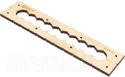 Шаблон разметочный EKF для групповых отверстий / sh-d32-10 - фото