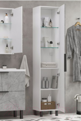 Шкаф-пенал для ванной Volna Twing 40 (белый)