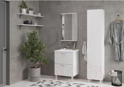 Шкаф-пенал для ванной Volna Twing 40 (белый)