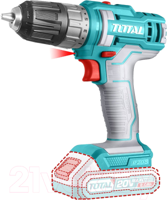 Аккумуляторная дрель-шуруповерт TOTAL TDLI200515 - фото