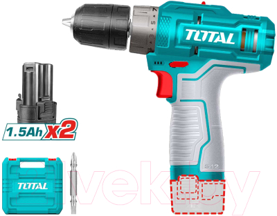 Аккумуляторная дрель-шуруповерт TOTAL TDLI12202 - фото