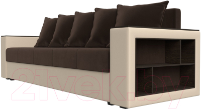 Диван Лига Диванов Дубай Лайт полки справа / 114328