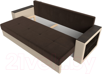 Диван Лига Диванов Дубай Лайт полки справа / 114328