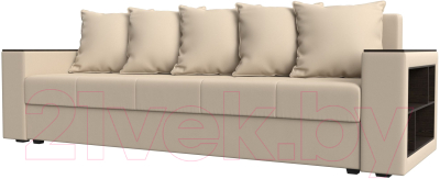 Диван Лига Диванов Дубай Лайт полки справа / 114334 - фото