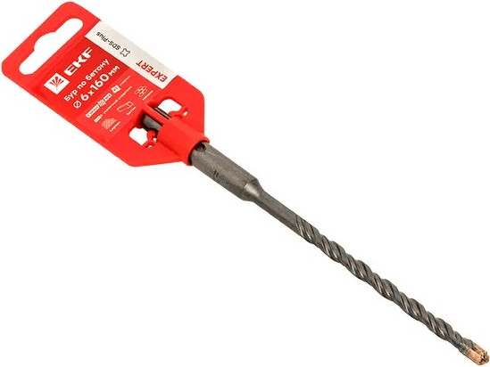 Бур EKF Expert SDS-plus бетон 6x160мм / db-6-160-4x4 - фото