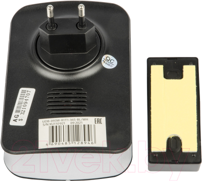 Электрический звонок Uniel UDB-093W-R1T1-36S-BL/WH / UL-00006438