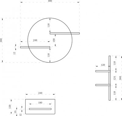 Полка для ванной Abber Stein AS1656