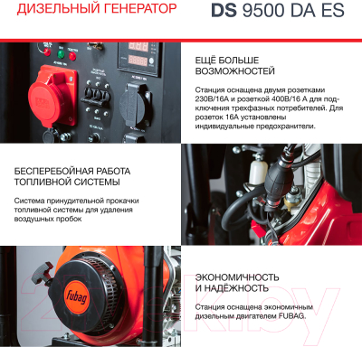 Дизельный генератор Fubag DS 9500 DA ES (646239)