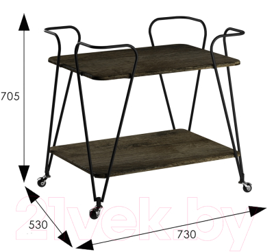 Сервировочный столик Мебелик Эстер