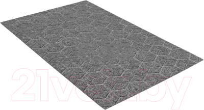 Коврик грязезащитный Shahintex Практик Соты антискользящий 80x120 / 839407 - фото