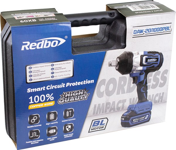 Аккумуляторный гайковерт Redbo OAW-20/1000PBL