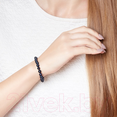 Браслет Wolves Элитный Жемчуг черный 40746