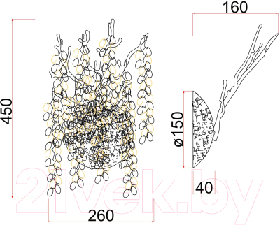 Бра Divinare Salice 3135/26 AP-2