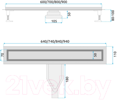 Трап для душа REA Neox Superflow / REA-G2706