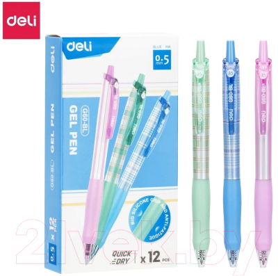 Набор гелевых ручек Deli EG60-BL-P