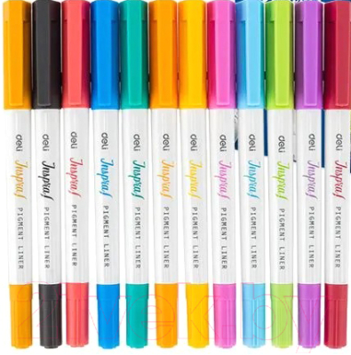 Набор капиллярных ручек Deli Inspira / EU302 - фото