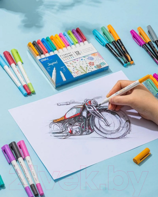 Набор капиллярных ручек Deli Inspira / EU302