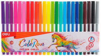 Фломастеры Deli ColoRun / EC10023 - фото