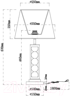 Прикроватная лампа Arte Lamp Jessica A4062LT-1CC