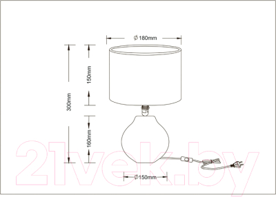 Прикроватная лампа Arte Lamp Nusakan A5034LT-1WH