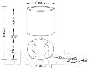 Прикроватная лампа Arte Lamp Zaurak A5035LT-1GO
