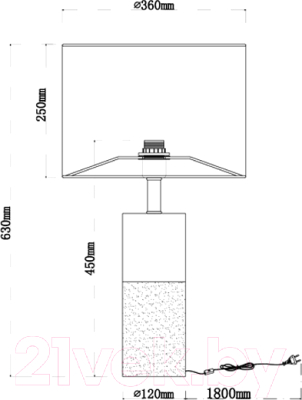 Прикроватная лампа Arte Lamp Tianyi A5054LT-1PB