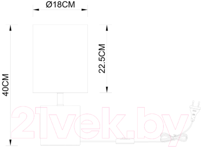 Прикроватная лампа Arte Lamp Jishui A5036LT-1BR