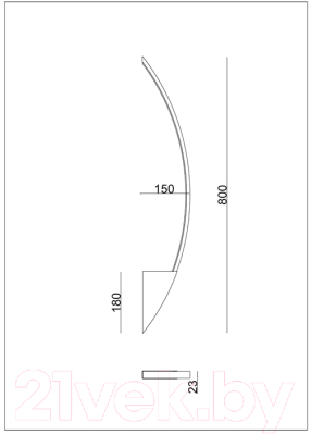 Бра Arte Lamp Missile A2039AP-13BK