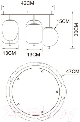 Люстра Arte Lamp Freddie A2231PL-5PB