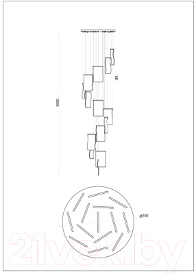 Потолочный светильник Arte Lamp Grappollo A2283SP-14GO