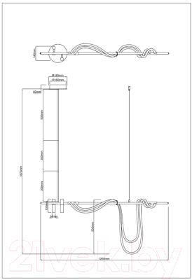 Люстра Arte Lamp Klimt A2850SP-45BK