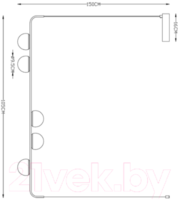 Люстра Arte Lamp Poplar A2174SP-5BK