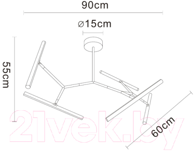 Люстра Arte Lamp Zulu A2170PL-49BK