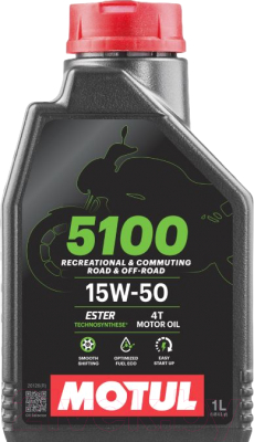 Моторное масло Motul 5100 4T 15W50 / 104080 - фото