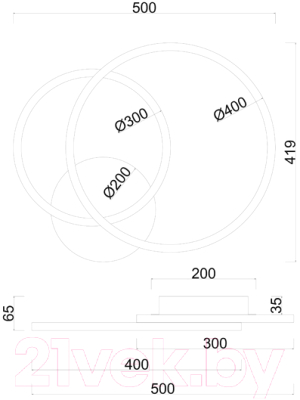 Потолочный светильник Arte Lamp Sierra A2211PL-2BK
