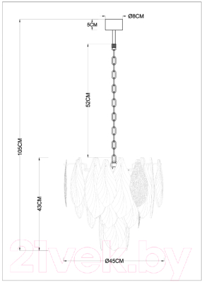 Люстра Arte Lamp Felicita A4080LM-6GO