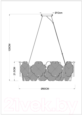 Люстра Arte Lamp Mallika A4077SP-7GO
