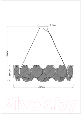 Люстра Arte Lamp Mallika A4077SP-10GO