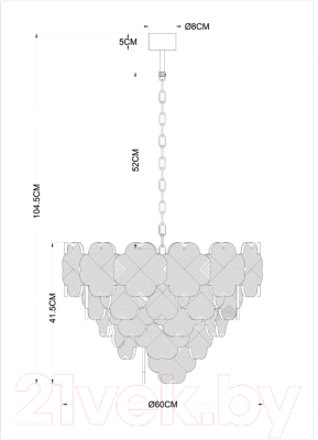 Люстра Arte Lamp Mallika A4077LM-10GO