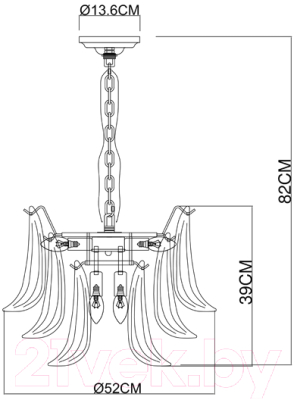Люстра Arte Lamp Maya A4072LM-6GO